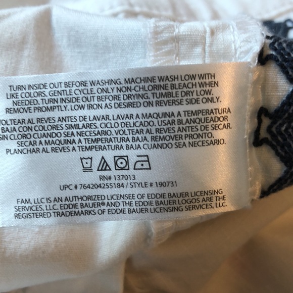 EDDIE BAUER size 16 juniper RipStop  AZTEC $68 NEW - Picture 11 of 12